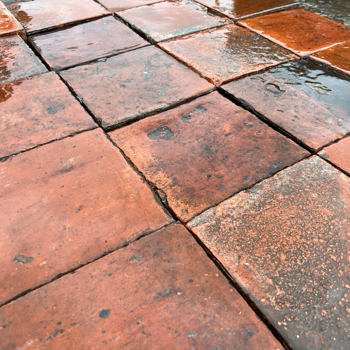 Reclaimed Red Quarry Tiles - Reclaimed Brick Company
