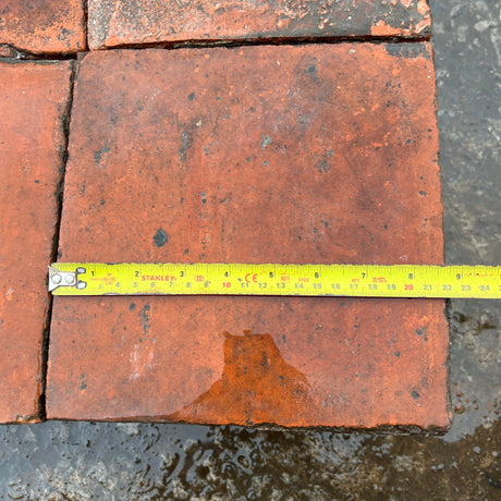 Reclaimed Red Quarry Tiles - 9” x 9” (Job Lot) - Reclaimed Brick Company