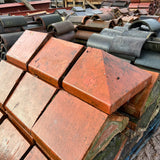Reclaimed Red Saddleback Triangle Terracotta Wall Coping - 16” x 8” - Job Lot Of 8 Linear Meters - Reclaimed Brick Company