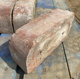 Reclaimed Red Single Bullnose Bricks - Reclaimed Brick Company