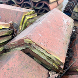 Reclaimed Red Terracotta Triangle Ridge Tile - Job Lot of 120 - Reclaimed Brick Company