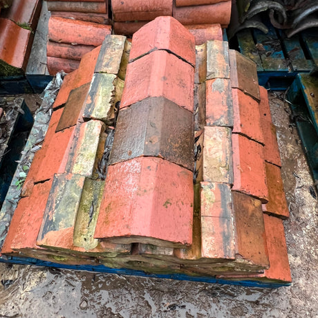 Reclaimed Red Terracotta Wall Coping - 10.5” x 4.5” - Job Lot 13 Linear Metres - Reclaimed Brick Company