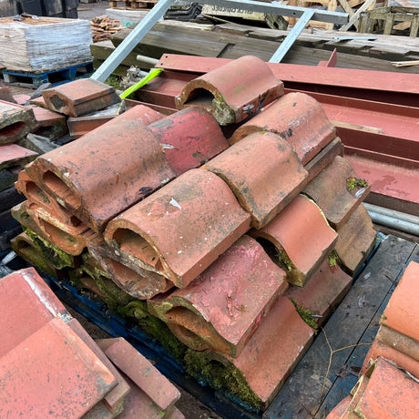 Reclaimed Red Terracotta Wall Coping - 12” x 5.5” - Job Lot 13 Metres - Reclaimed Brick Company