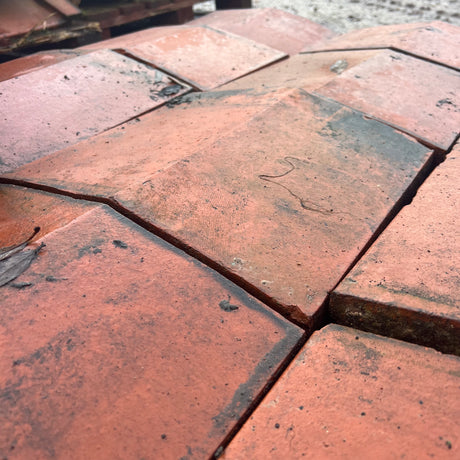 Reclaimed Red Terracotta Wall Coping - 12” x 5” - Job Lot 3.5 Metres - Reclaimed Brick Company