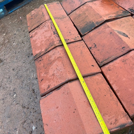 Reclaimed Red Terracotta Wall Coping - 12” x 5” - Job Lot 3.5 Metres - Reclaimed Brick Company