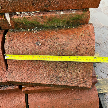 Reclaimed Red Terracotta Wall Coping - 12” x 6” - Job Lot Of 9 Linear Meters - Reclaimed Brick Company