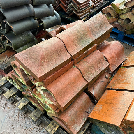 Reclaimed Red Terracotta Wall Coping - 12” x 6” - Job Lot Of 9 Linear Meters - Reclaimed Brick Company