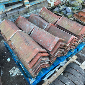 Reclaimed Red Triangle Clay Ridge Roof Tiles
