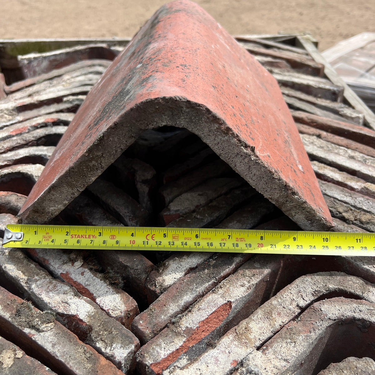 Reclaimed Red Triangle Ridge Roof Tile | Triangle Roof Tiles ...