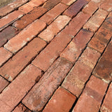 Reclaimed Red Tudor Paving Bricks | Pack of 250 Bricks - Reclaimed Brick Company