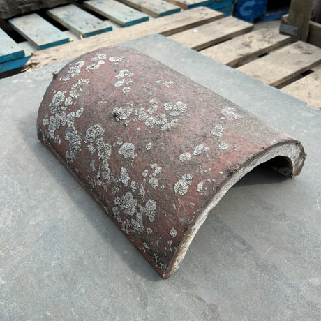 Reclaimed Rosemary Red Round Ridge Tiles - (Job Lot) - Reclaimed Brick Company