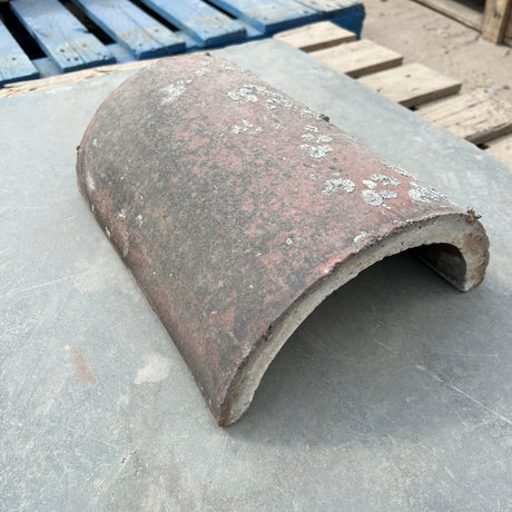 Reclaimed Rosemary Red Round Ridge Tiles - (Job Lot) - Reclaimed Brick Company