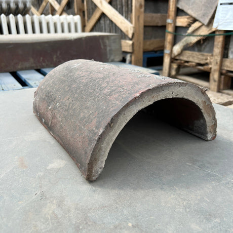 Reclaimed Rosemary Red Round Ridge Tiles - (Job Lot) - Reclaimed Brick Company