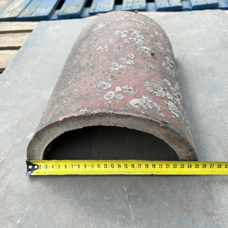 Reclaimed Rosemary Red Round Ridge Tiles - (Job Lot) - Reclaimed Brick Company