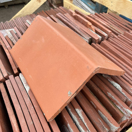 Reclaimed Rosemary Red Triangle Ridge Roof Tile - Reclaimed Brick Company