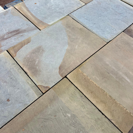 Reclaimed Sawn Grey Yorkshire Stone Paving Flag Stones - Reclaimed Brick Company