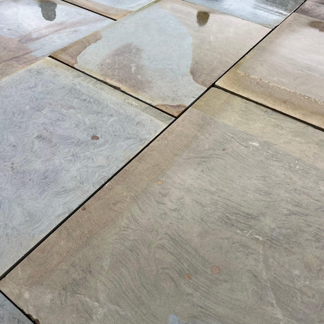 Reclaimed Sawn Grey Yorkshire Stone Paving Flag Stones - Reclaimed Brick Company