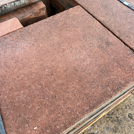 Reclaimed Sawn Red Sand Stone Paving Flag Stones - Reclaimed Brick Company