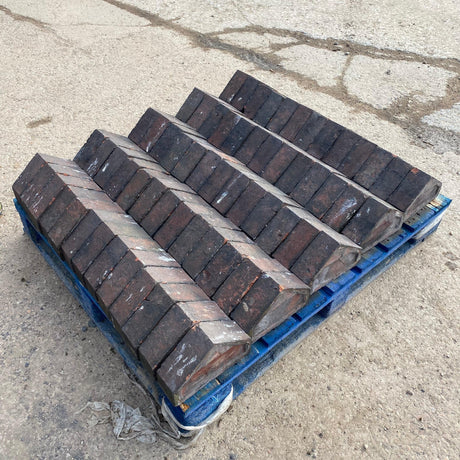 Reclaimed Single Triangle Wall Coping Bricks - Batch of 10 Linear Meters - Reclaimed Brick Company