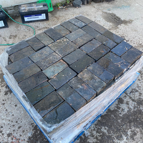 Reclaimed Staffordshire Blue Paving Bricks - Pack of 260 - Reclaimed Brick Company