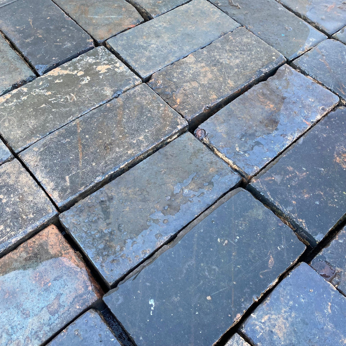 Reclaimed Staffordshire Blue Paving Bricks - Reclaimed Brick Company