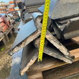 Reclaimed Staffordshire Blue Roll Top Ridge Tiles - (21 Linear Feet Job Lot) - Reclaimed Brick Company