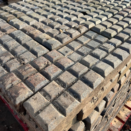 Reclaimed Staffordshire Blue Stable Pavers ‘Chocolate Bars’ - Batch of 3.6 SQM - Reclaimed Brick Company