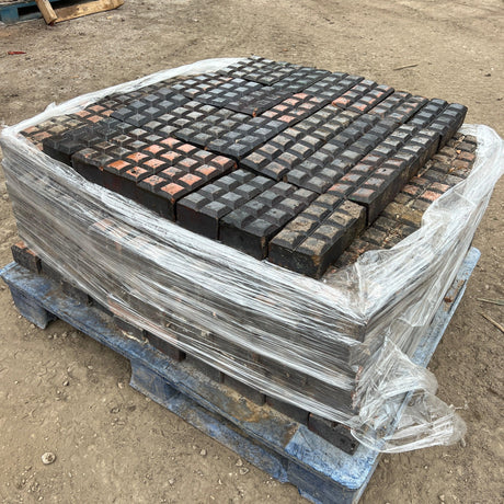 Reclaimed Staffordshire Blue Stable Pavers ‘Chocolate Bars’ - Batch of 8 SQM - Reclaimed Brick Company