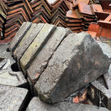 Reclaimed Staffordshire Blue Triangle Saddleback Wall Coping - 12” x 7” - Job Lot - Reclaimed Brick Company