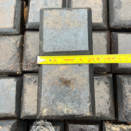 Reclaimed Staffordshire Blue Two Bar Stable Pavers - 3" x 9" - Reclaimed Brick Company