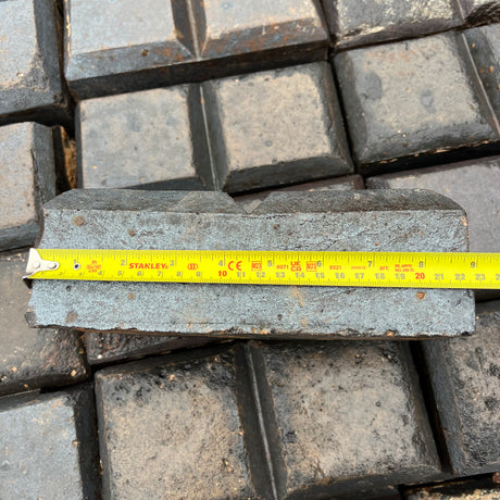 Reclaimed Staffordshire Blue Two Bar Stable Pavers - 3" x 9" - Reclaimed Brick Company