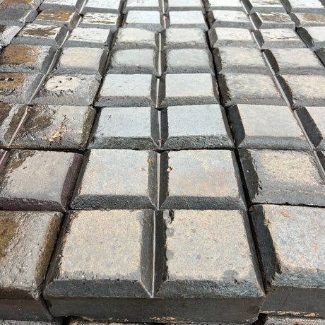 Reclaimed Staffordshire Blue Two Bar Stable Pavers - 3" x 9" - Reclaimed Brick Company