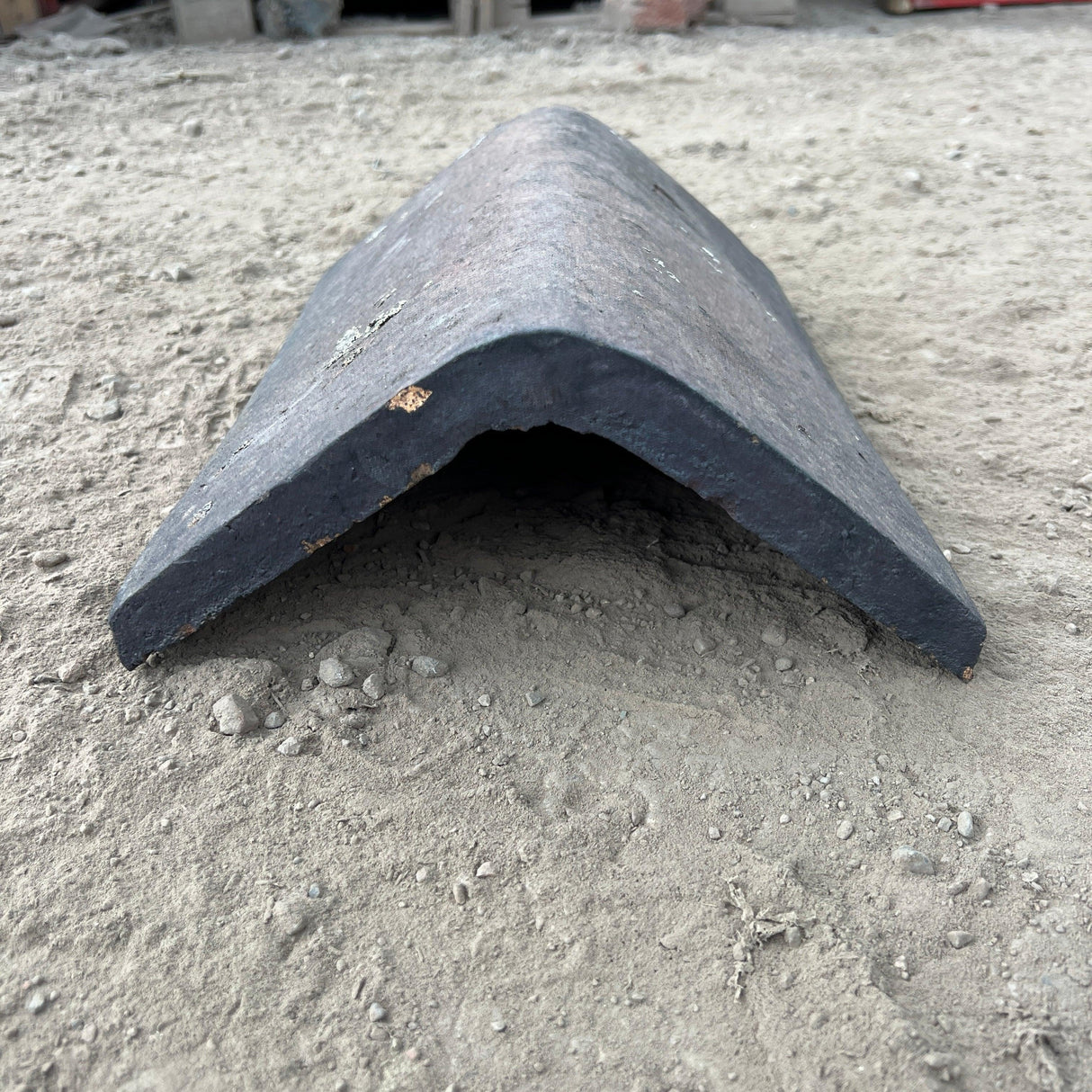 Reclaimed Staffordshire Brindle Blue Hogback Clay Ridge Roof Tile ...