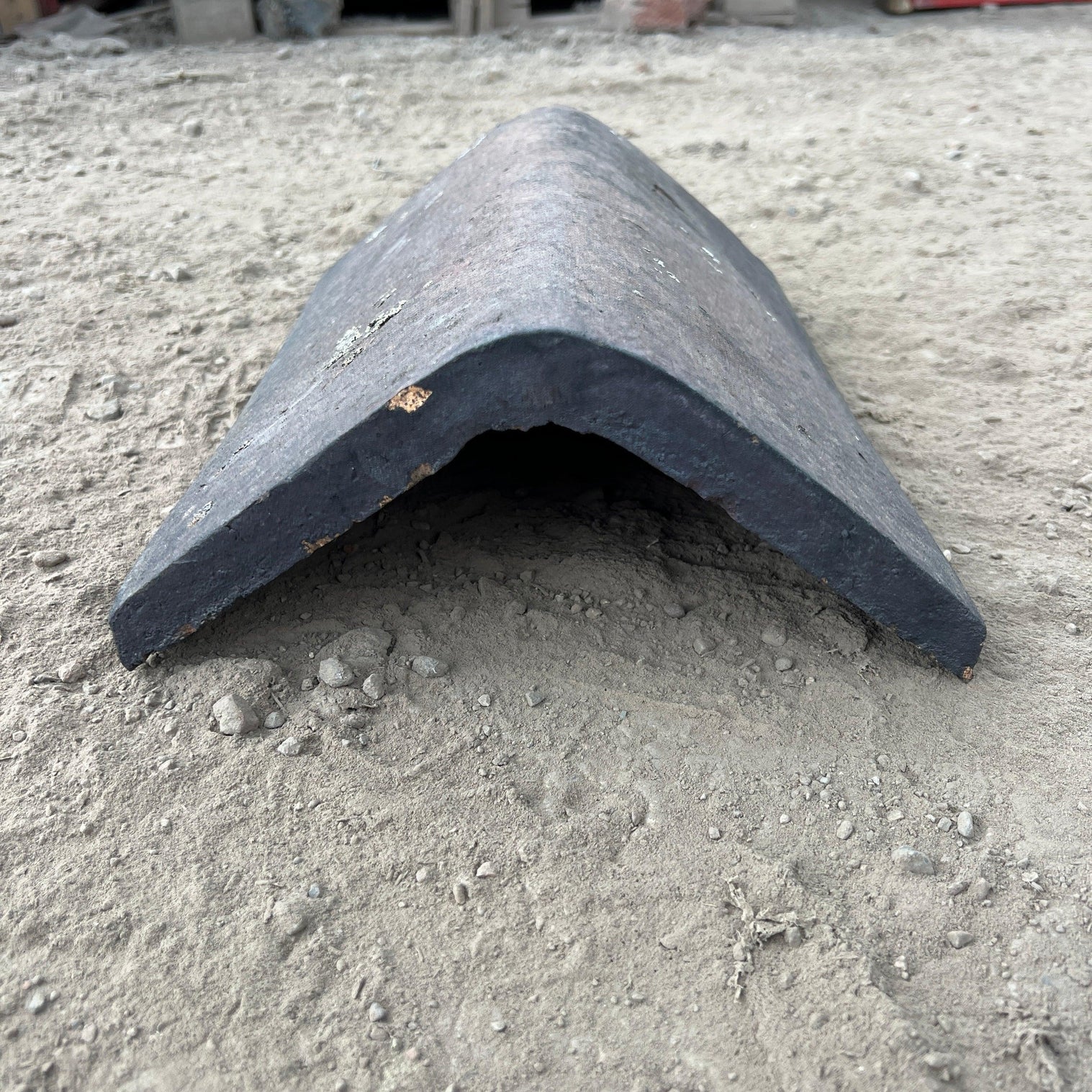 Reclaimed Staffordshire Brindle Blue Hogback Clay Ridge Roof Tile ...