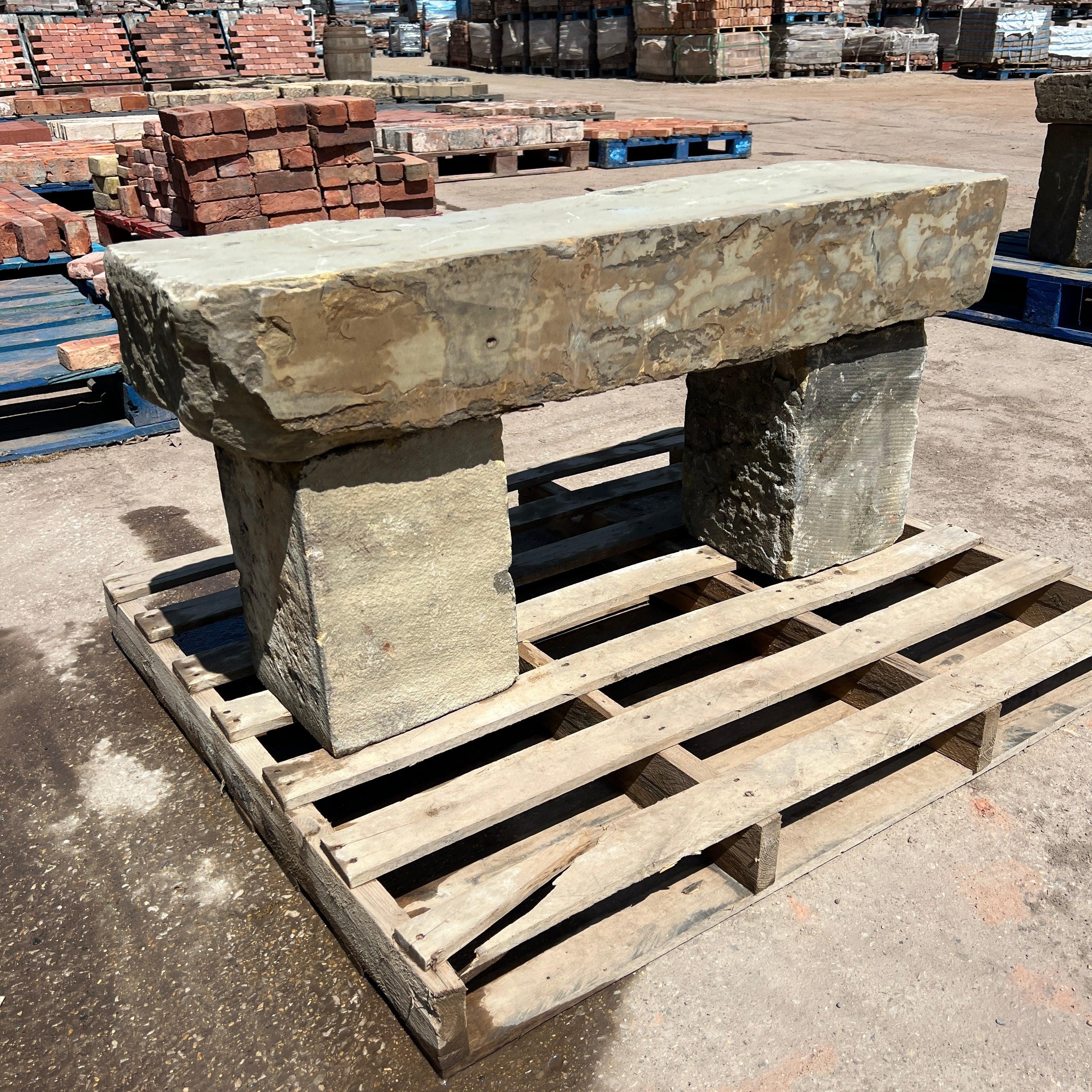 Solid Brick Bench Reclaimed Stone Bench Seat – Reclaimed Brick Company