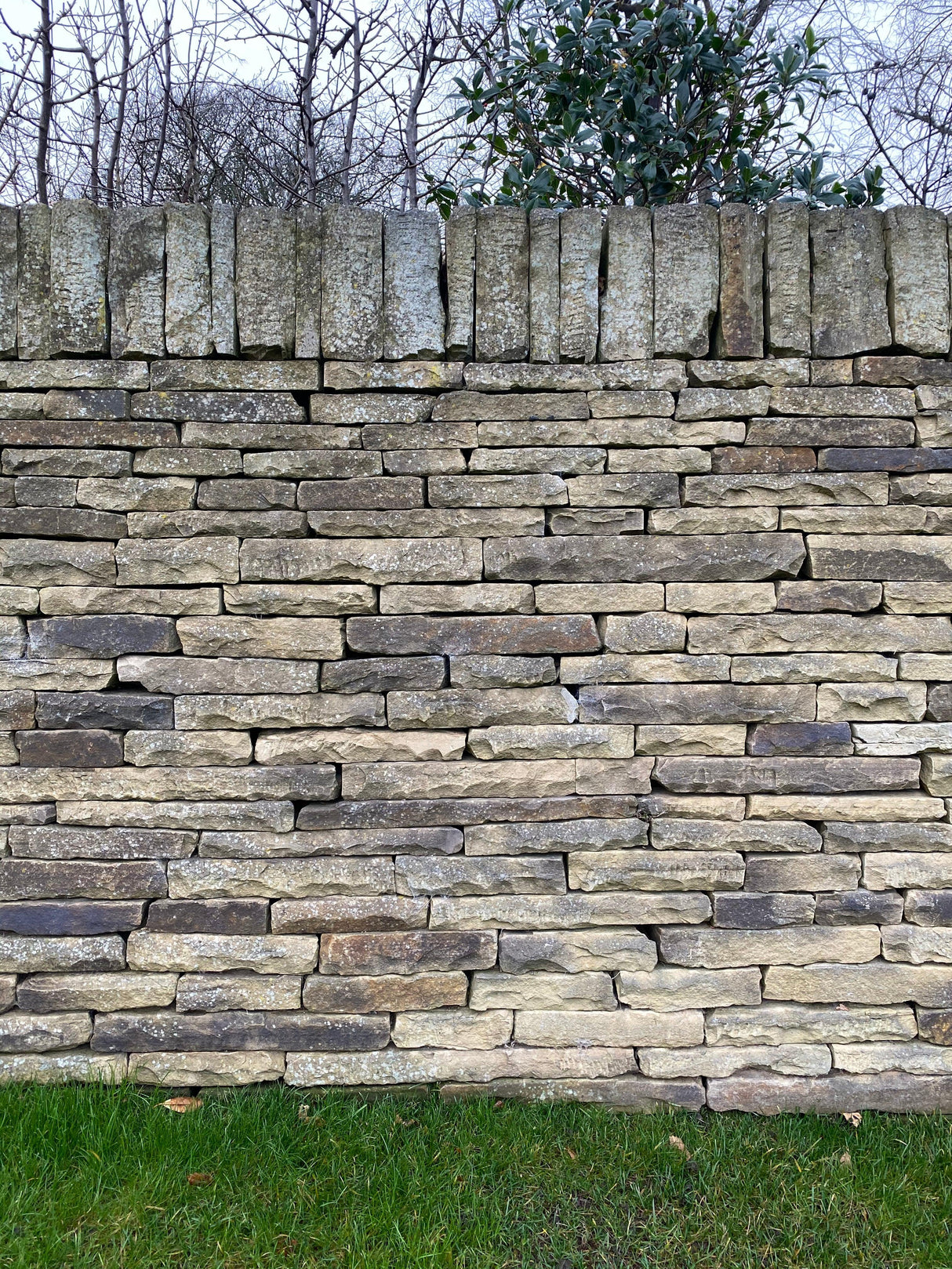 Reclaimed Stone Garden Boundary Wall, Huddersfield - Reclaimed Brick Company