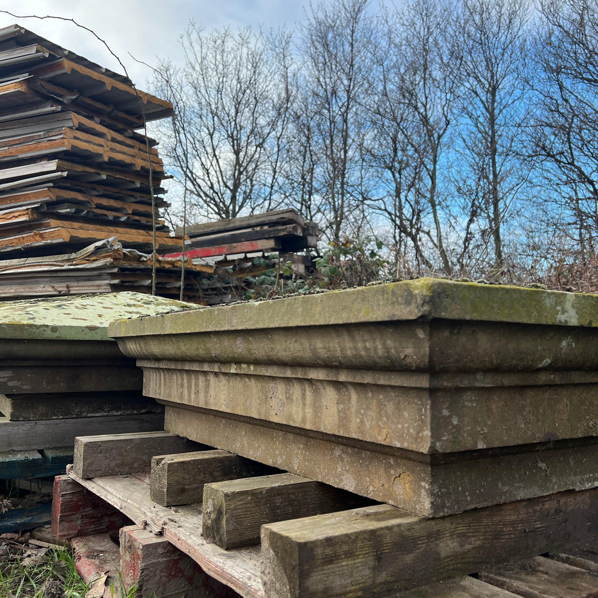 Reclaimed Stone Pillar Caps - 1M x 1M