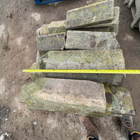 Reclaimed Stone Roof Ridge Tiles - Job Lot - Reclaimed Brick Company