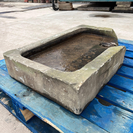 Reclaimed Stone Sink - Corner Broken