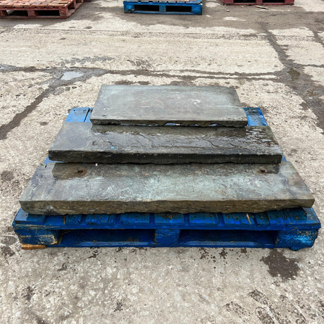 Reclaimed Stone Steps - (Set of 3) - Reclaimed Brick Company