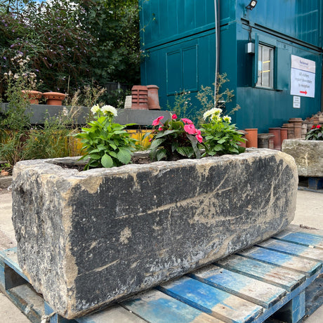 Reclaimed Stone Trough / Planter - No. 1 - Reclaimed Brick Company