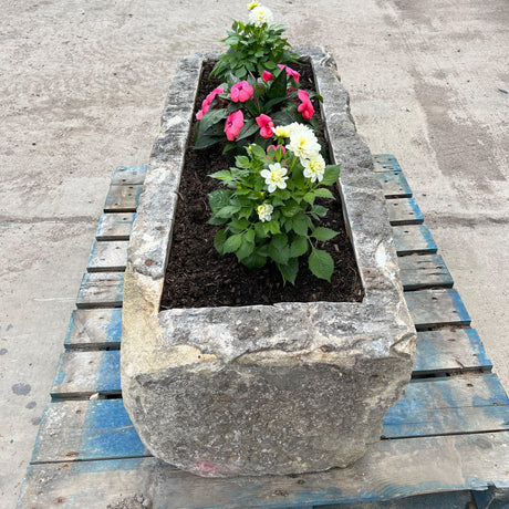 Reclaimed Stone Trough / Planter - No. 1 - Reclaimed Brick Company