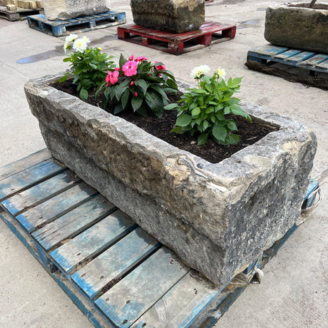 Reclaimed Stone Trough / Planter - No. 1 - Reclaimed Brick Company