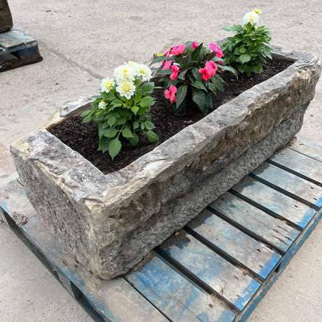 Reclaimed Stone Trough / Planter - No. 1 - Reclaimed Brick Company