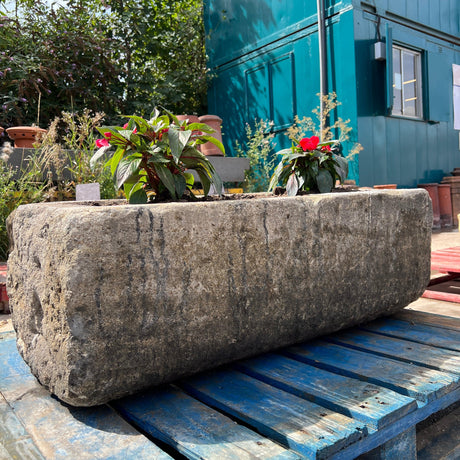 Reclaimed Stone Trough / Planter - No.11 - Reclaimed Brick Company