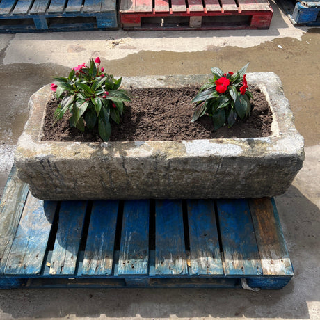 Reclaimed Stone Trough / Planter - No.11 - Reclaimed Brick Company