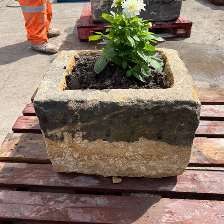 Reclaimed Stone Trough / Planter - No.13 - Reclaimed Brick Company