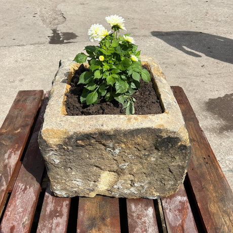 Reclaimed Stone Trough / Planter - No.13 - Reclaimed Brick Company