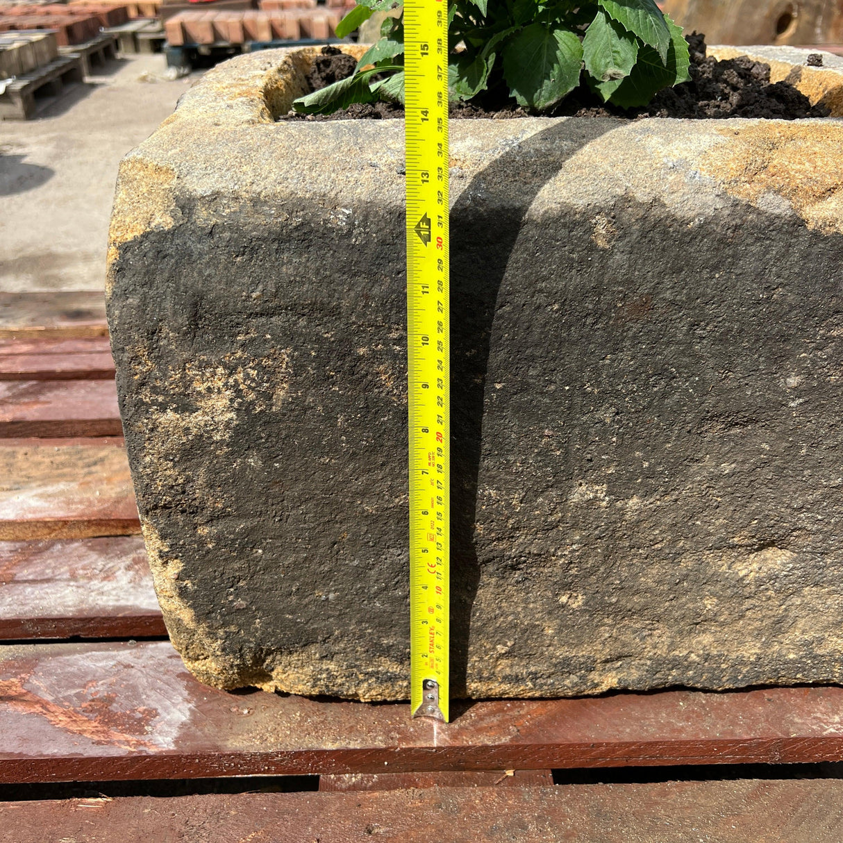 Reclaimed Stone Trough / Planter - No.13 - Reclaimed Brick Company