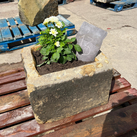 Reclaimed Stone Trough / Planter - No.13 - Reclaimed Brick Company